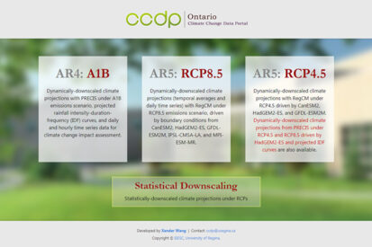 Ontario Climate Change Data Portal (CCDP)